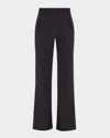 Veronica Beard Tindaya Scuba Skinny-flare Pants In Navy