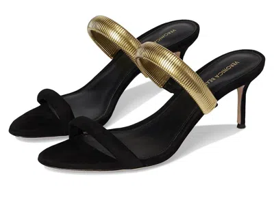 Veronica Beard Tobin Slide Sandals In Black