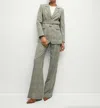 Veronica Beard Tonelli Pant In Ecru/green Multi