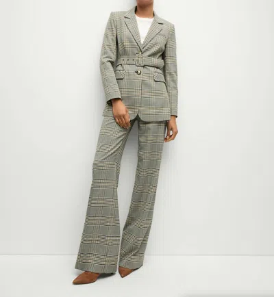 Veronica Beard Tonelli Pant In Ecru/green Multi