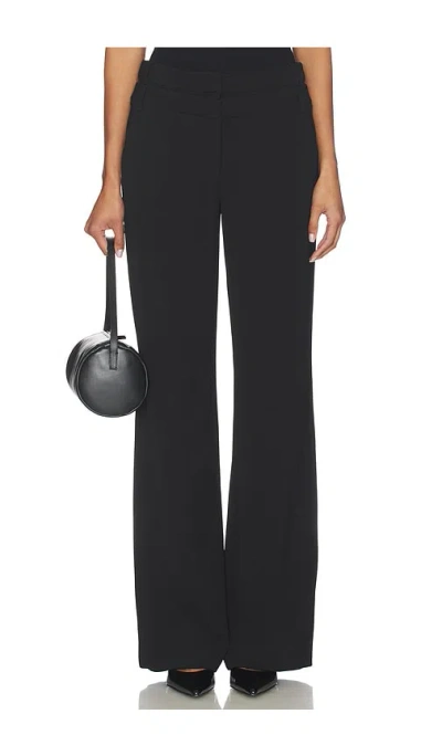 Veronica Beard Tonelli Pant With Double Waist In Black