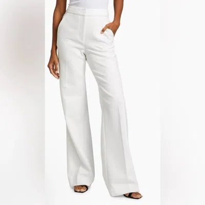 Veronica Beard Tonelli Pant With Side Stripe In Off White