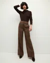 Veronica Beard Tonelli Plaid Pant In Camel/black
