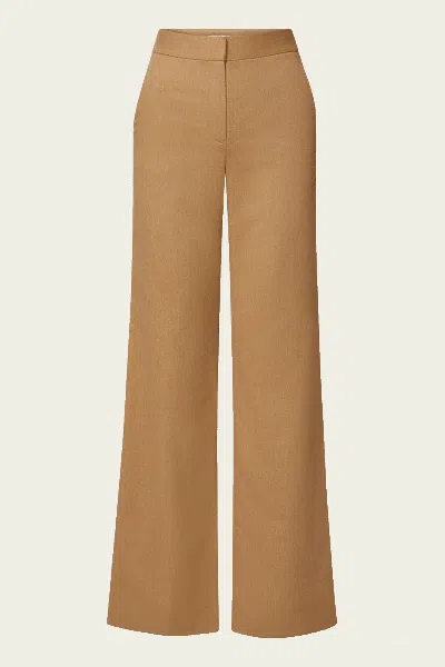 Veronica Beard Tonelli Wide-leg Pant In Camel In Brown