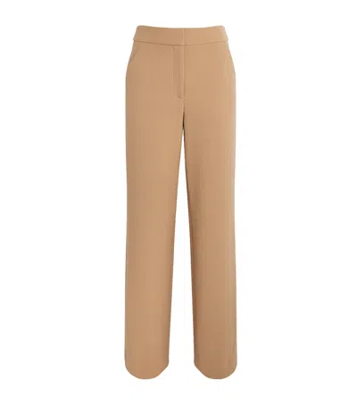 Veronica Beard Tonelli Wide-leg Trousers In Beige