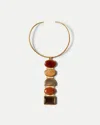 Veronica Beard Torque Semi-precious Stone Necklace In Multi