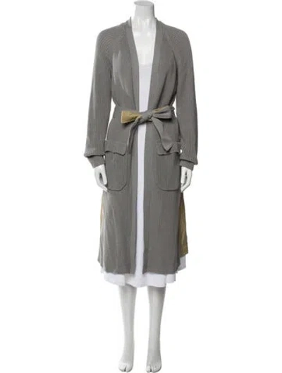 Pre-owned Veronica Beard Trench Coat In Gray