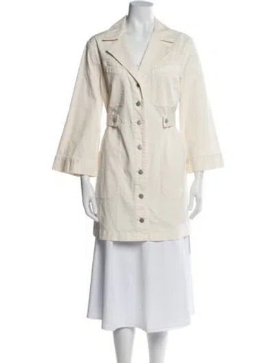 Pre-owned Veronica Beard Trench Coat In Neutral