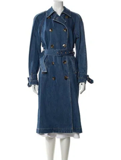 Pre-owned Veronica Beard Trench Coat W/ Tags In Blue