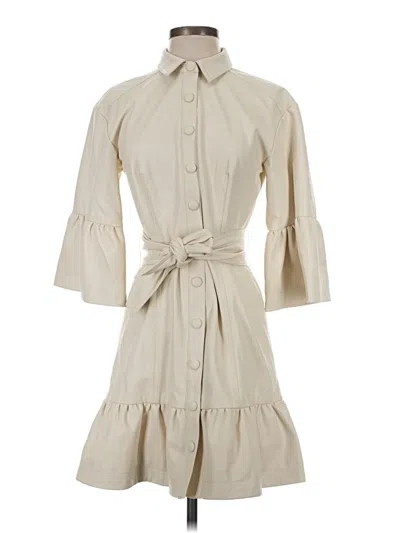 Pre-owned Veronica Beard Trenchcoat In Ivory