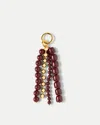 Veronica Beard Triple Chain Bag Charm In Burgundy
