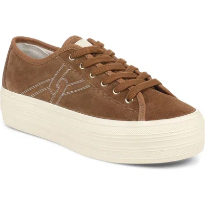 Veronica Beard Truett Platform Sneaker In Brown