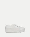 Veronica Beard Truett Platform Canvas Sneakers In White