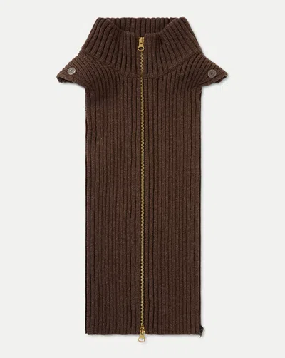 Veronica Beard Turtleneck Dickey In Espresso