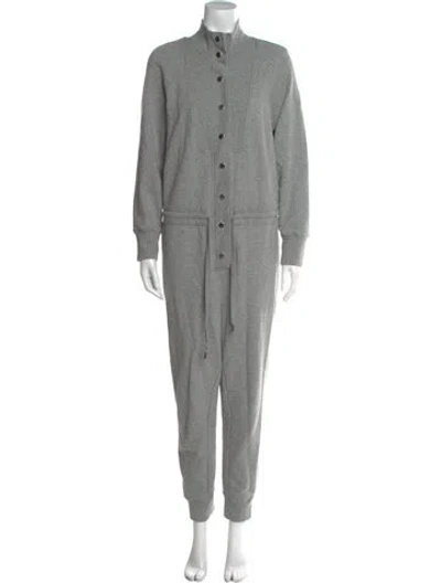 Pre-owned Veronica Beard Turtleneck Jumpsuit In Gray