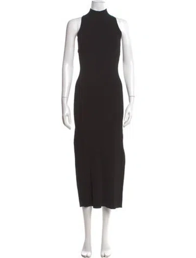 Pre-owned Veronica Beard Turtleneck Long Dress W/ Tags In Black