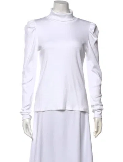 Pre-owned Veronica Beard Turtleneck Long Sleeve Sweatshirt In Neutral