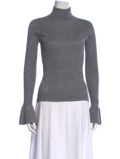 Pre-owned Veronica Beard Turtleneck Long Sleeve Top