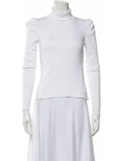 Pre-owned Veronica Beard Turtleneck Long Sleeve Top In Multi