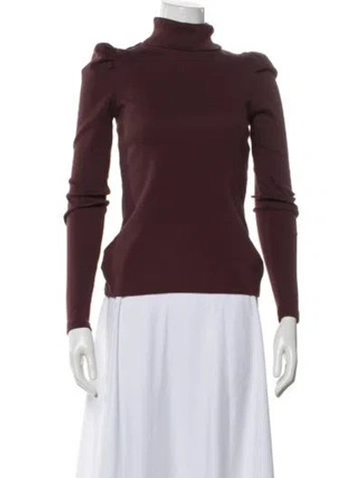 Pre-owned Veronica Beard Turtleneck Long Sleeve Top In Pink