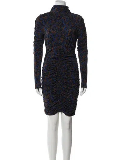 Pre-owned Veronica Beard Turtleneck Mini Dress W/ Tags In Black