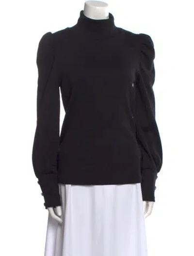 Pre-owned Veronica Beard Turtleneck Sweater In Black