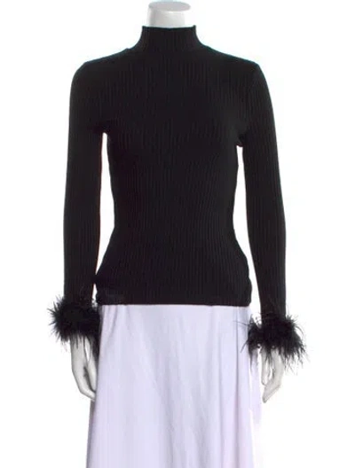 Pre-owned Veronica Beard Turtleneck Sweater In Black