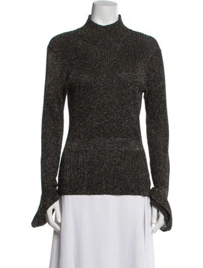 Pre-owned Veronica Beard Turtleneck Sweater In Black