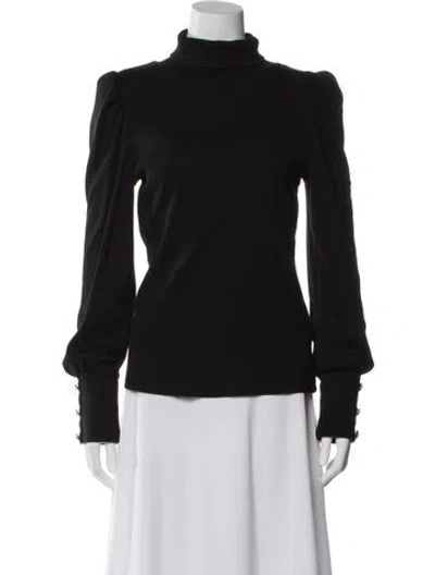 Pre-owned Veronica Beard Turtleneck Sweater In Black