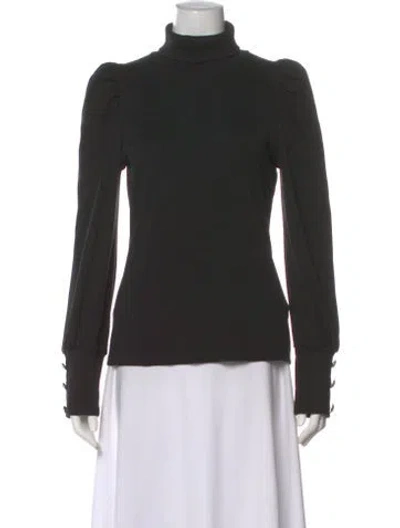 Pre-owned Veronica Beard Turtleneck Sweater In Black