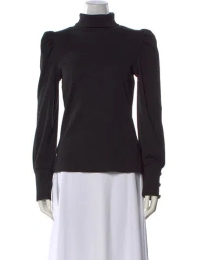 Pre-owned Veronica Beard Turtleneck Sweater In Black