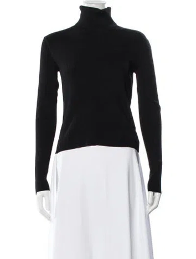 Pre-owned Veronica Beard Turtleneck Sweater In Black