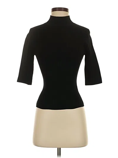 Pre-owned Veronica Beard Turtleneck Sweater In Black