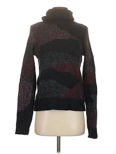 Pre-owned Veronica Beard Turtleneck Sweater In Black