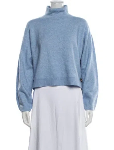 Pre-owned Veronica Beard Turtleneck Sweater In Blue