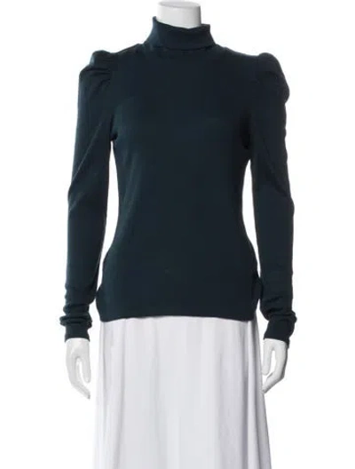 Pre-owned Veronica Beard Turtleneck Sweater In Blue