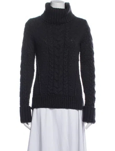 Pre-owned Veronica Beard Turtleneck Sweater In Blue