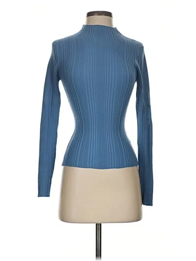 Pre-owned Veronica Beard Turtleneck Sweater In Blue