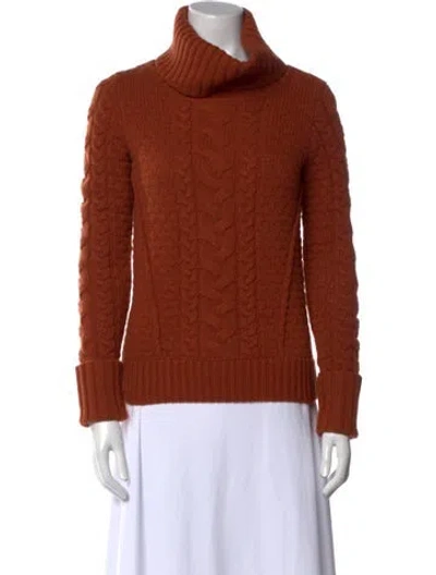 Pre-owned Veronica Beard Turtleneck Sweater In Brown