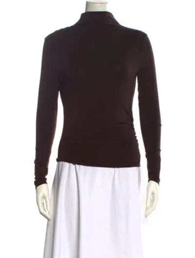 Pre-owned Veronica Beard Turtleneck Sweater In Brown