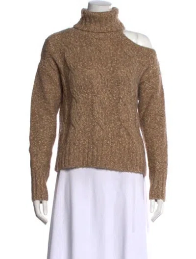 Pre-owned Veronica Beard Turtleneck Sweater In Brown