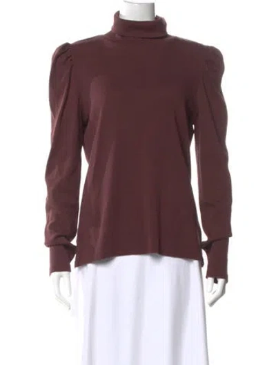 Pre-owned Veronica Beard Turtleneck Sweater In Brown