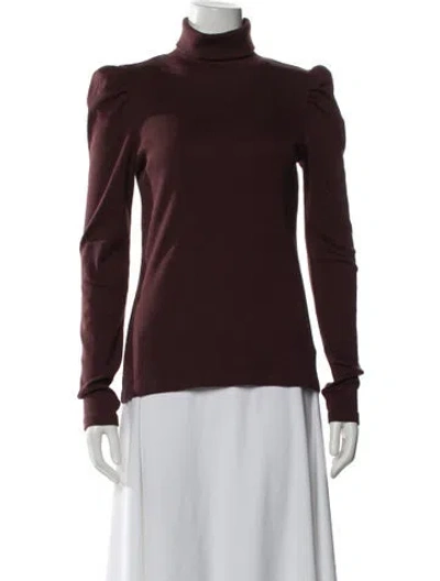 Pre-owned Veronica Beard Turtleneck Sweater In Brown