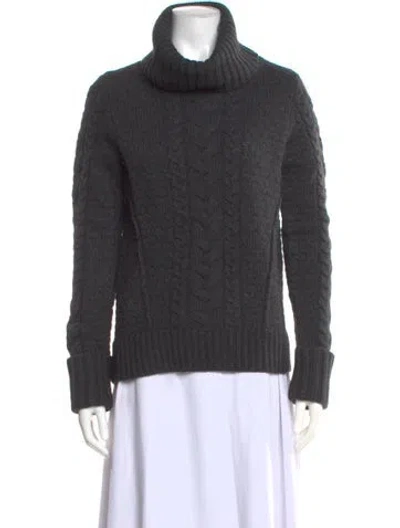 Pre-owned Veronica Beard Turtleneck Sweater In Gray