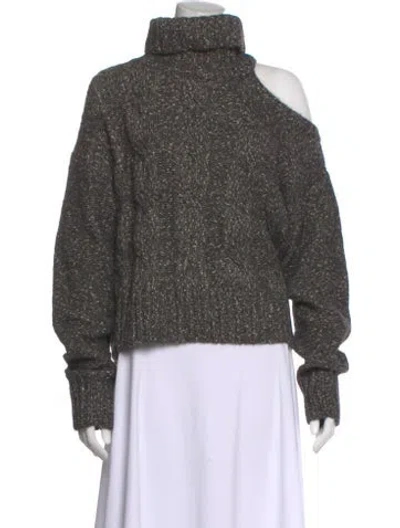 Pre-owned Veronica Beard Turtleneck Sweater In Gray