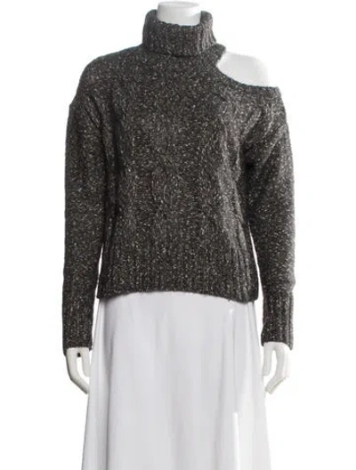 Pre-owned Veronica Beard Turtleneck Sweater In Gray