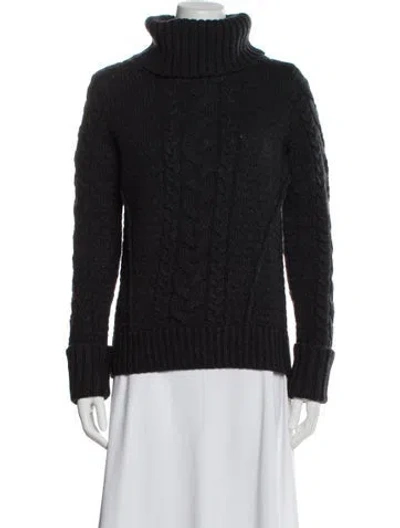 Pre-owned Veronica Beard Turtleneck Sweater In Gray