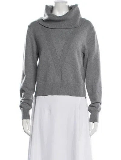 Pre-owned Veronica Beard Turtleneck Sweater In Gray