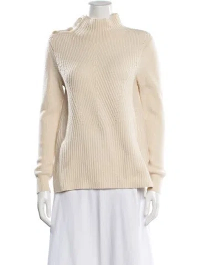 Pre-owned Veronica Beard Turtleneck Sweater In Neutral