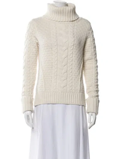 Pre-owned Veronica Beard Turtleneck Sweater In Neutral
